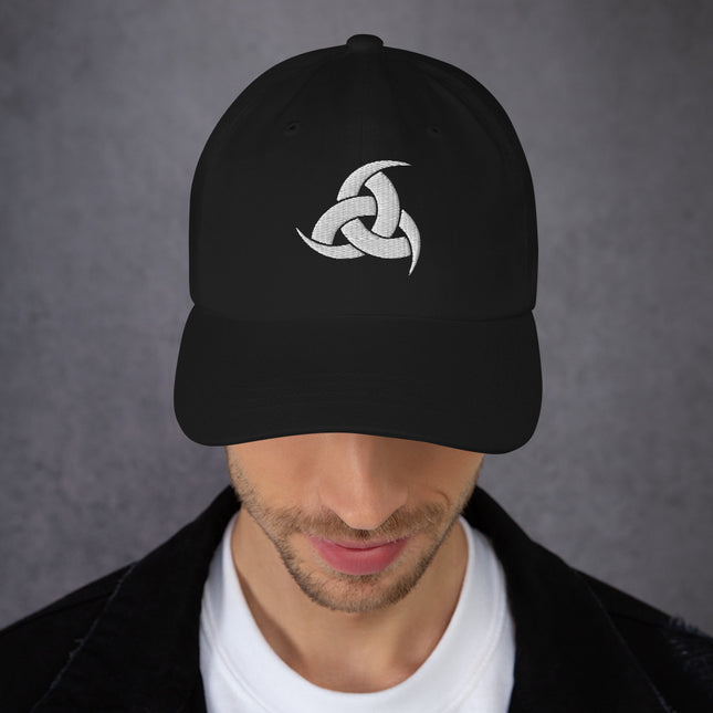 Triple Horn of Odin Baseball Cap |  Viking Symbol Embroidered Hat