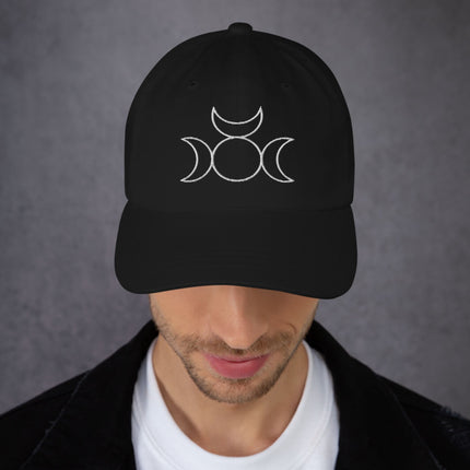Dryghtyn Lunar Dad Hat | Gothic Celestial Art Embroidered Cap