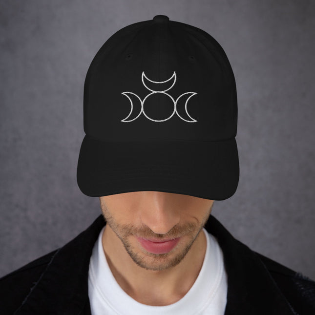 Dryghtyn Lunar Dad Hat | Gothic Celestial Art Embroidered Cap