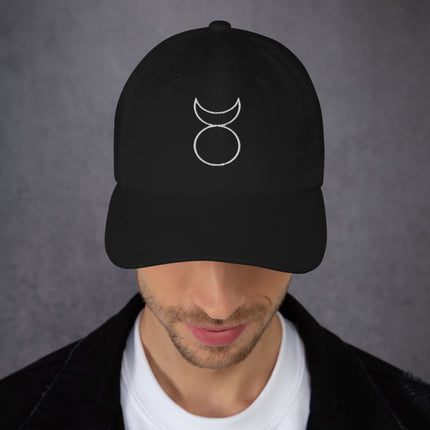 Horned God Dad Hat | Ancient Occult Symbols Embroidered Cap