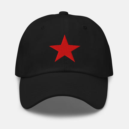 Red Star Embroidered Cap | Soviet Union Symbol Historical Dad Hat
