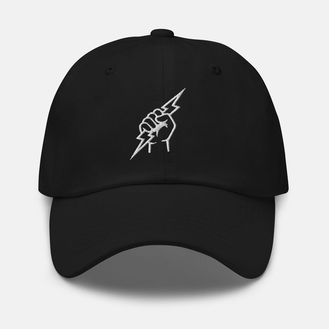Zeus Thunder God Dad Hat | Fist with Lightning Bolt Embroidered Cap