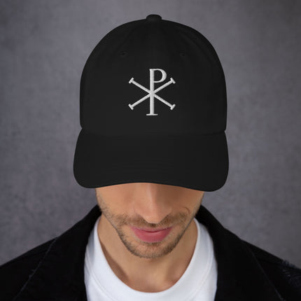 Chi Rho Dad Hat | Early Christian Byzantine Symbol Embroidered Cap