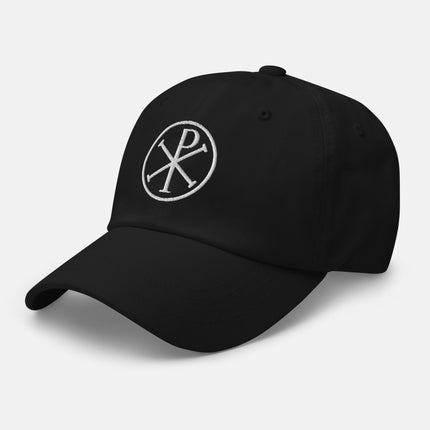 Chi Rho Symbol Dad Hat | Early Christian Art Embroidered Cap