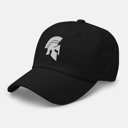 Spartan Helmet Dad Hat | Ancient Greek Warrior Embroidered Cap