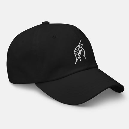 Zeus Thunder God Dad Hat | Fist with Lightning Bolt Embroidered Cap