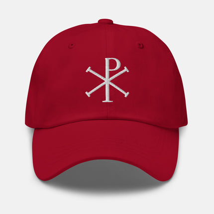 Chi Rho Dad Hat | Early Christian Byzantine Symbol Embroidered Cap