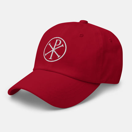 Chi Rho Symbol Dad Hat | Early Christian Art Embroidered Cap