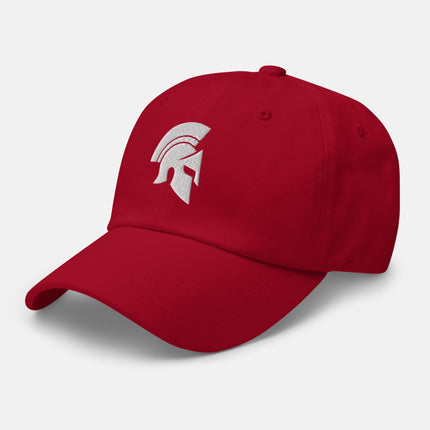 Spartan Helmet Dad Hat | Ancient Greek Warrior Embroidered Cap