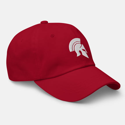 Spartan Helmet Dad Hat | Ancient Greek Warrior Embroidered Cap