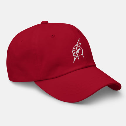 Zeus Thunder God Dad Hat | Fist with Lightning Bolt Embroidered Cap