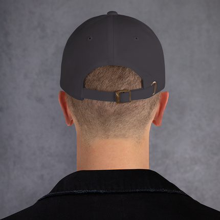 Black, yellow, red embroidered Belgian flag baseball cap.