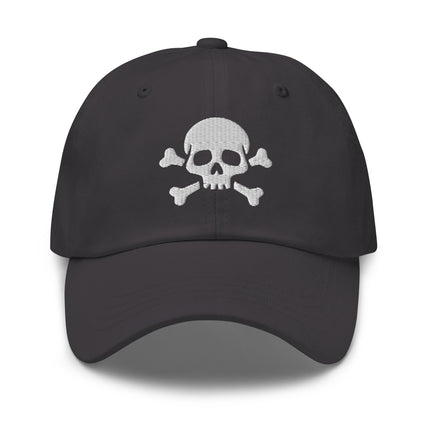 Skull And Crossbones Baseball Cap | Jolly Roger Embroidered Dad Hat