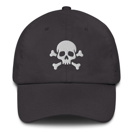 Skull And Crossbones Baseball Cap | Jolly Roger Embroidered Dad Hat