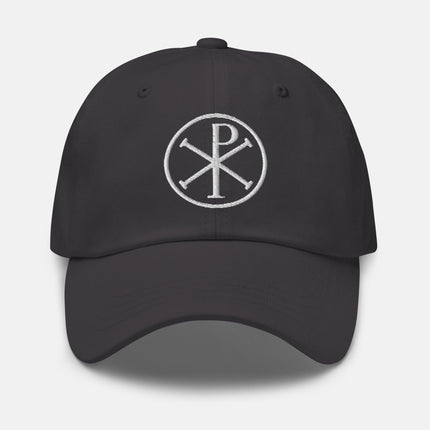 Chi Rho Symbol Dad Hat | Early Christian Art Embroidered Cap