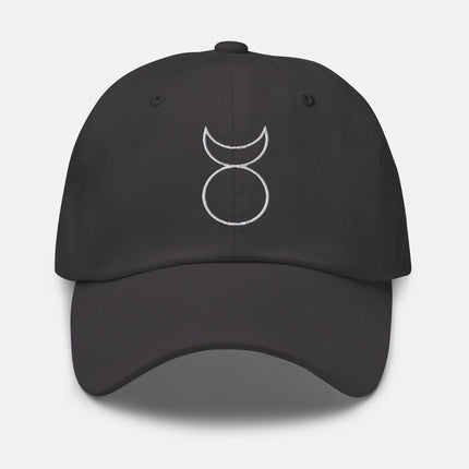 Horned God Dad Hat | Ancient Occult Symbols Embroidered Cap