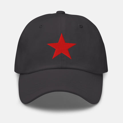 Red Star Embroidered Cap | Soviet Union Symbol Historical Dad Hat