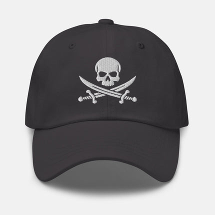 Jolly Roger Dad Hat | Pirate Skull and Crossed Swords Embroidered Cap