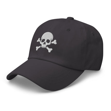 Skull And Crossbones Baseball Cap | Jolly Roger Embroidered Dad Hat