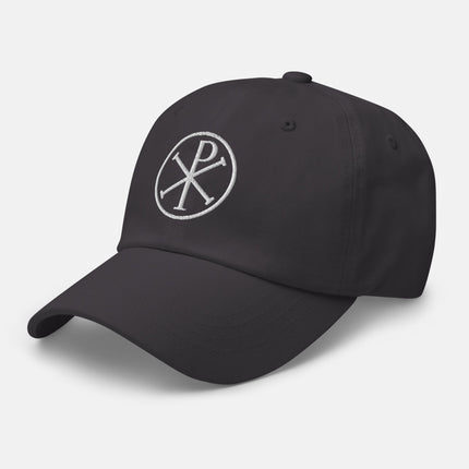 Chi Rho Symbol Dad Hat | Early Christian Art Embroidered Cap