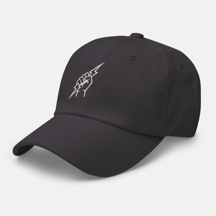 Zeus Thunder God Dad Hat | Fist with Lightning Bolt Embroidered Cap