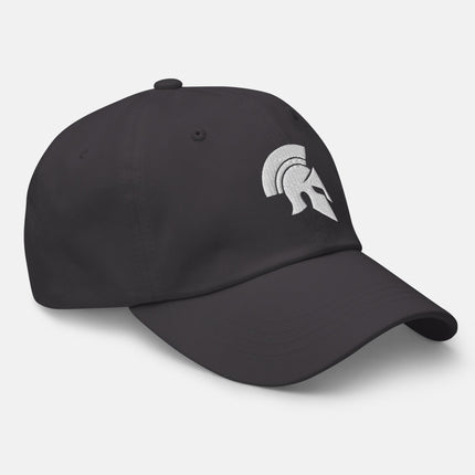 Spartan Helmet Dad Hat | Ancient Greek Warrior Embroidered Cap