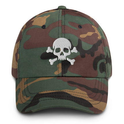 Skull And Crossbones Baseball Cap | Jolly Roger Embroidered Dad Hat