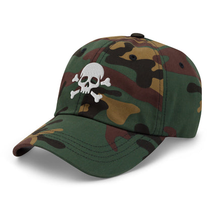 Skull And Crossbones Baseball Cap | Jolly Roger Embroidered Dad Hat