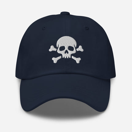 Skull And Crossbones Baseball Cap | Jolly Roger Embroidered Dad Hat