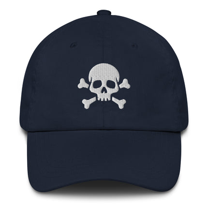 Skull And Crossbones Baseball Cap | Jolly Roger Embroidered Dad Hat
