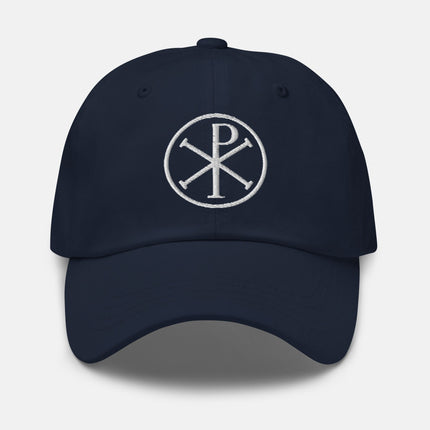 Chi Rho Symbol Dad Hat | Early Christian Art Embroidered Cap