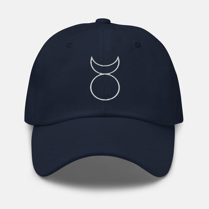 Horned God Dad Hat | Ancient Occult Symbols Embroidered Cap