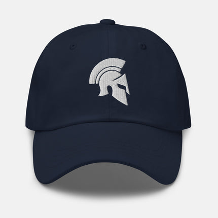 Spartan Helmet Dad Hat | Ancient Greek Warrior Embroidered Cap