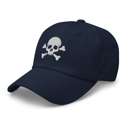 Skull And Crossbones Baseball Cap | Jolly Roger Embroidered Dad Hat