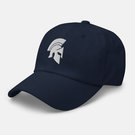 Spartan Helmet Dad Hat | Ancient Greek Warrior Embroidered Cap