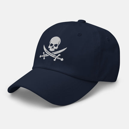 Jolly Roger Dad Hat | Pirate Skull and Crossed Swords Embroidered Cap