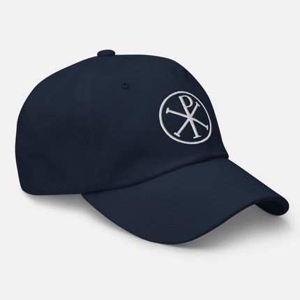 Chi Rho Symbol Dad Hat | Early Christian Art Embroidered Cap