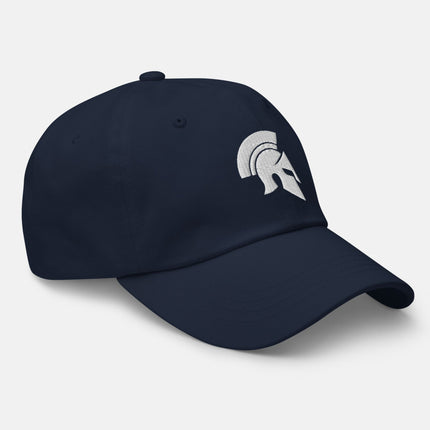 Spartan Helmet Dad Hat | Ancient Greek Warrior Embroidered Cap