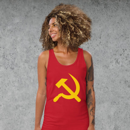 Hammer & Sickle Tank Top | Communist USSR Socialist Symbol Shirt Sickle