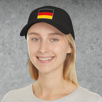 German flag baseball cap featuring black, red, and gold German Deutschland colors.