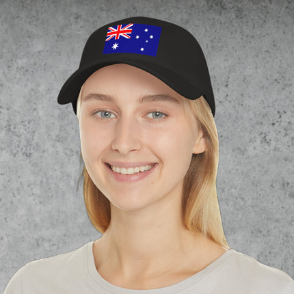 Aussie Pride baseball cap featuring the Australian flag graphic print.