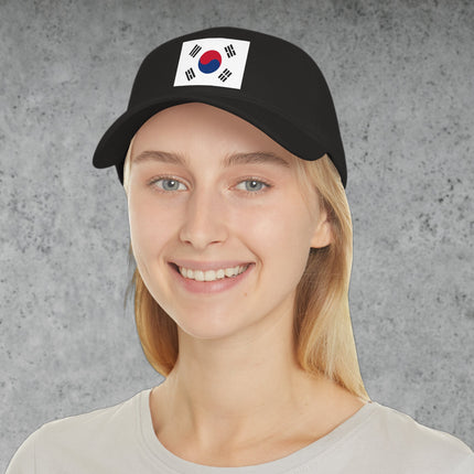 South Korea flag baseball cap featuring the Taegeukgi Korean national flag design.