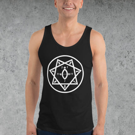 Star of Babalon Heptagram Tank Top | Thelema Occult Symbol Shirt Babylon