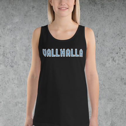 Valhalla Norse Viking Mythology Tank Top | Bold Text Graphic Shirt Text