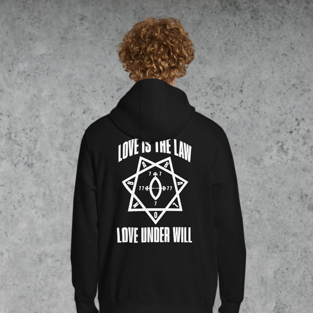 Love Is The Law Love Under Will Thelema Back Print Hoodie | Unisex Pullover