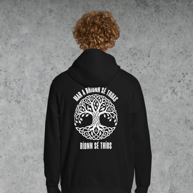 As Above So Below Tree of Life Hoodie | Celtic Gaelic Back Print Hoodie