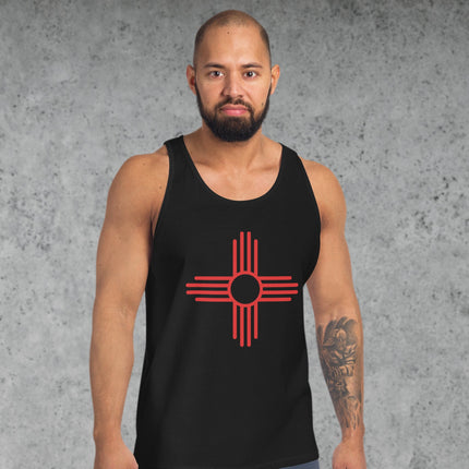 Zia Sun Symbol Tank Top | New Mexico Native American Graphic Tee Sun