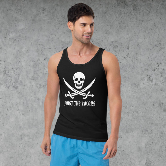 Hoist The Colors Skull & Crossed Swords Tank Top | Pirate Jolly Roger Shirt