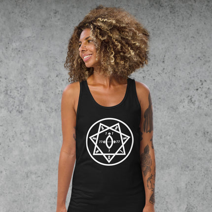 Star of Babalon Heptagram Tank Top | Thelema Occult Symbol Shirt Babylon