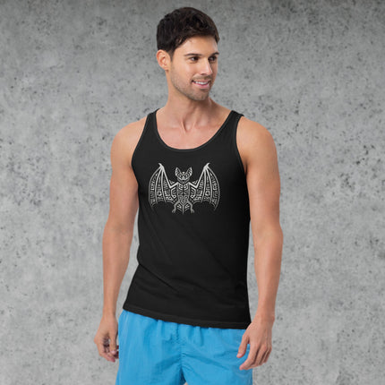 Mayan Bat Symbol Tank Top | Aztec Ancient Art Graphic Print Shirt